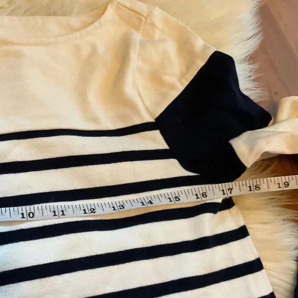 Banana Republic Women's Striped Tunic Black Ivory Size Small - Picture 8 of 10